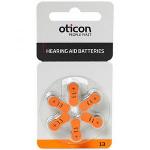 Батарейки для слуховых аппаратов Oticon №13