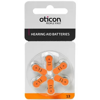 Батарейка для слухового аппарата тип 13 Oticon